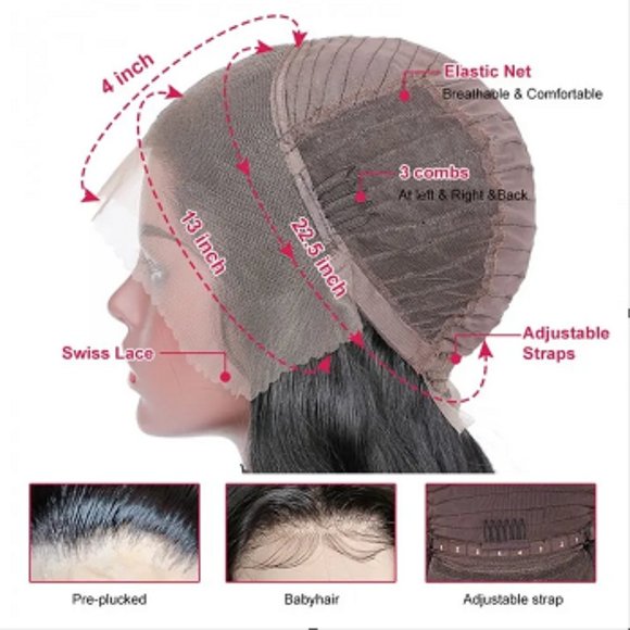 Ombre Honey Blonde  Lace Front Curly Human Hair Wigs - Picture 3 of 3